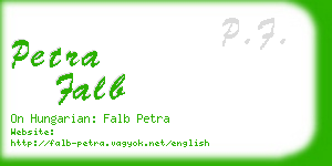 petra falb business card